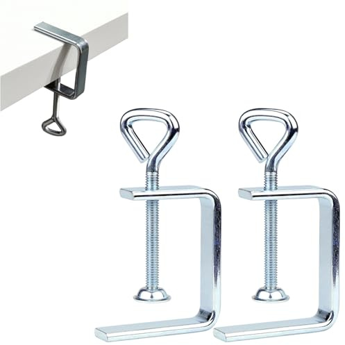 KLOP256 Lot de 2 pinces en C Delstahl Heavy Duty - Support de serrage de 50 mm - Serre-joint en C - Pince de table - Pinces en métal - Pince de banc pour serre-joints