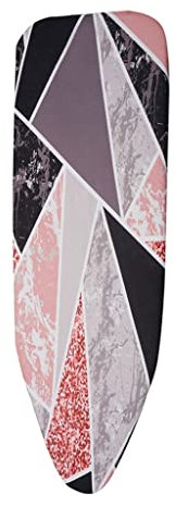 DELURA Housse de Table à Repasser, 140 x 50 cm Tissu Marbré Housse de Table à Repasser Pliante Presse de Protection for Repassage Tissu de Protection