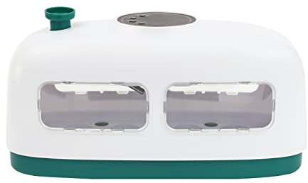 Mini Digital Inkubator Brutmaschine 8 Eier Vollautomatische Brutmaschine Temperaturregelung Einstellbare Temperatur und Luftfeuchtigkeit für Hühner Enten Gansente (Grün und Weiß)