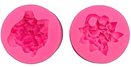 YUHANGCIYE Lot de 2 moules en silicone en forme de boule d'hortensia - Accessoire de fabrication de gâteaux - Fournitures de cadeau pour fondant - Fleur