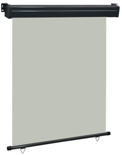 AJSEOYBS Terrassenschirm,Regenschirme für die terrasse,Pool schirm,Deck schirme außen,Balkon-Seitenmarkise 140 × 250 cm Graufür Außenterrassen, Terrassen