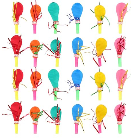Vaguelly 100 Pièces Ballons Sifflets Dorés Pour Enfants Jouets De Fête Carnaval Anniversaire Noël Accessoires De Célébration Amusants Et Sécurisés