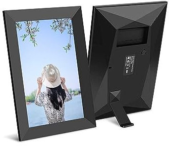 CRBUDY 10 Inch Digital Picture Photo Frame 1280 * 800P Music Photo Video Player Multi-Slideshow Calendar Clock Alarm