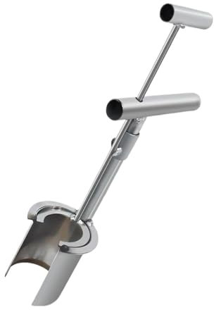 RVIFY Siembra Esparcidor Trasplantador de Plantas para jardín, Granja, fácil de trasplantar, para plántulas de árboles frutales y Plantas, perforador de trasplante de Metal sembradora Manual