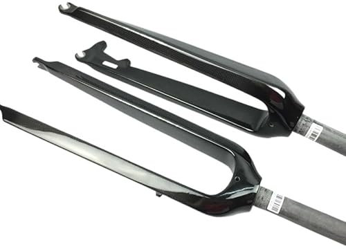 WANGSHAOWEI Forcella MTB 26/29 Pollici Mountain Bike Full Carbon Fibre Bicicletta Forcella Anteriore Freno a Disco Forcella Rigida Opaco MTB Parti Forcelle Rigide MTB(Gloss 29er)