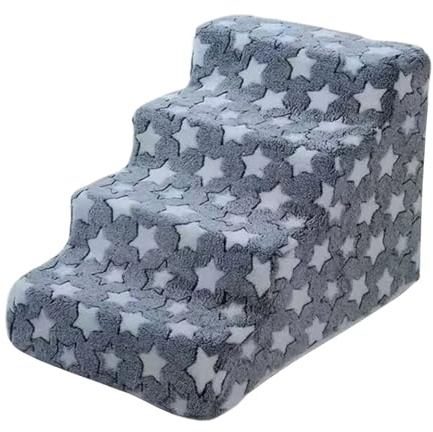 Weqizuerqi Escaleras para Mascotas - Rampa para Gatos Mayores | Escaleras Pet para Mascotas Antideslizantes Desmontables para Salón Estudio Dormitorio Cama Sillón