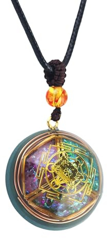 Opilroyn Collier Pendentif - Équilibre Émotionnel Calme Les Bijoux, Le Collier D' Énergétique Magique Pendentif Pour La Protection Spirituelle, L'énergie Positive Et L'équilibre Émotionnel