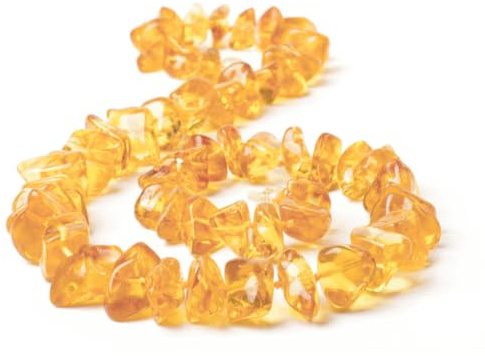 Luxuriöse Damen-Bernsteinkette – Echtes baltisches Bernstein, Handgefertigte Naturperlen, Stilvolles Edelstein-Schmuckstück, Geschenkidee (50 CM)