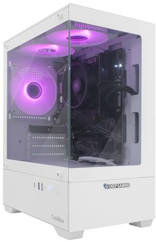 DeepGaming Spectre - PC Gaming AMD Ryzen 5 5500GT, 32GB RAM DDR4, Gráficos AMD Radeon Vega 7, 500GB SSD M.2, WiFi + Bluetooth 5.2, Windows 11 Pro. Ordenador Gaming, PC Gamer Blanco