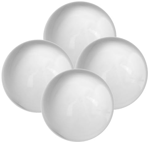SEWACC 4 Mini Sfere di Cristallo in Vetro Trasparente 50Mm – Decorazioni Globi di Vetro per Fotografia e Feng Shui – Ornamenti da Tavolo per Casa e Ufficio