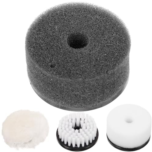 ibasenice 4pcs Shoe Polisher Brush Set with Suede Cleaner Shoe Polish Sponge and Dust Removal Brushes for Leather and Sneaker Cleaning and Boot Care