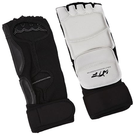 drburpily Tecnología Avanzada a Prueba de Golpes en Guantes de Boxeo para una protección eficaz contra Impactos en Dedos pies y Manos. Guantes Karate y Taekwondo Medio Dedo.