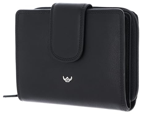 Golden Head Leder Geldbörse Polo RFID Protect RV-Börse 3331 Schwarz