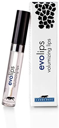 EVOBEAUTÉ evolips Volumizing Lips classic trasparente 5 ml I Fluido per labbra con effetto volume I Gloss idratante per la cura delle labbra