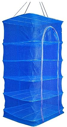 MAKIVI 5 de de Pescado Que Cuelga la Red al Sol para el Deshidratador de Alimentos Durable Plegable Verduras Hierbas Pescados Secador de Red Estantes de Secado