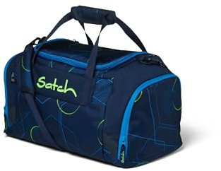satch Duffle Bag Aufbewahrungstasche 25 Liter Schuhfach mit Reißverschluss und gepolsterten Tragegriffen, Blue Tech - Dunkelblau, Einheitsgröße, Kindergepäck
