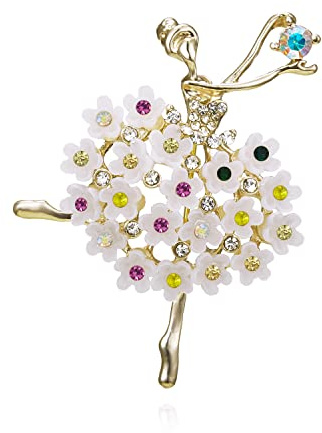 Spilla da Donna con Strass e Cristallo per Ragazze Colorate - Spilla da Banchetto