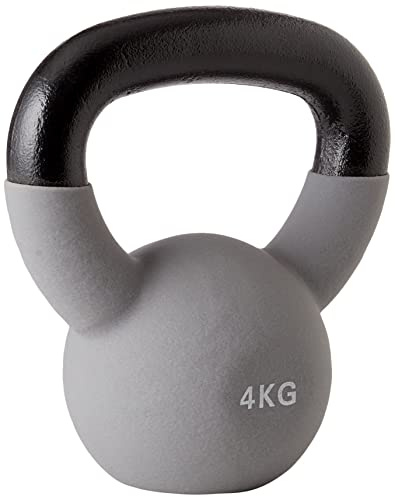 UPFIT - Hantel 4 kg, Kettlebell – einzeln – einfacher und bequemer Griff – ausgeklügelte Form für verschiedene vielseitige Übungen – aus Gusseisen für zuverlässige Widerstandsfähigkeit
