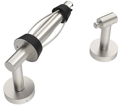 BATHDANCE Toilettenpapierhalter aus gebürstetem Nickel, Wandhalterung, einhändig bedienbar, leicht abreißbar, Badezimmer-Toilettenpapierhalter, gebürstetes Nickel, SUS 304 Edelstahl BD