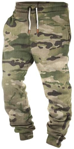 Pantaloni Tuta Uomo Pantaloni Cargo Invernali Eleganti Militari Mimetici Larghi da Lavoro con Tasche Pantalone Palestra Jogging Running Moto Sport Pants Felpati Trousers Autunnali Eleganti Casual