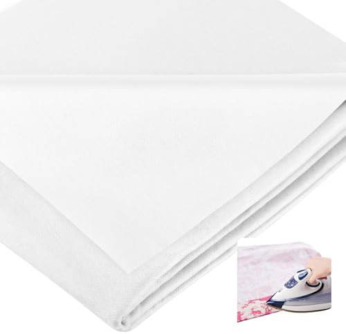 Entoilage Thermocollant Léger 50 g/m² – 300 × 100 cm | Tissu Thermocollant Blanc pour Tissus Fins, Couture, Plis de Repassage, Broderie et Loisirs Créatifs