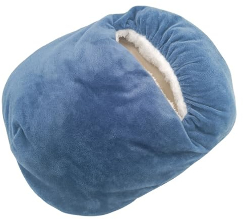 Glac Store Scaldapiedi Elettrico con Controller, 2 Livelli di Temperatura, 33x28x18 cm, 500W, Disponibile in 3 Colori (Blu)