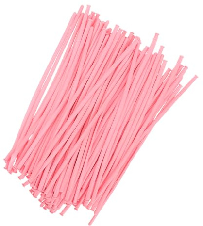 BCOATH 100 piezas Globos Largos de Látex para Fiestas Globos Moldeables DIY para Cumpleaños Bodas y Decoraciones Creativas Color Rosa Suave para Eventos Interiores y Exteriores