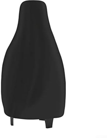 MeevrgR Kaminabdeckung – 210D Oxford-Gewebe Staub- und Wetterschutz, 61 cm D x 121 cm H, schwarze Feuertopfabdeckung mit Kordelzug und Aufbewahrungstasche