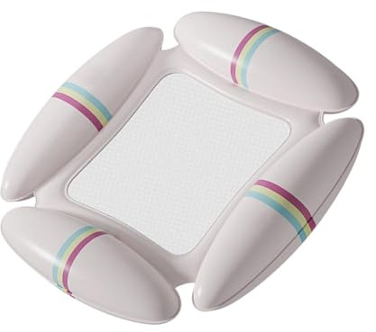 Uppblåsbar poolhängmatta,PVC uppblåsbar flytbädd | Ergonomisk nackstöd vattenliggare för vuxna,För sommar, vattenlek, sjön, stranden, solning