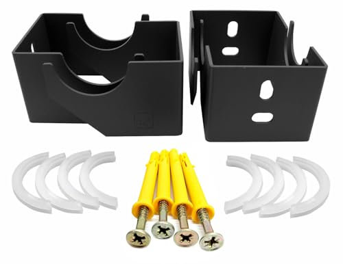 Supports de fixation pour radiateur vertical à colonne, anthracite