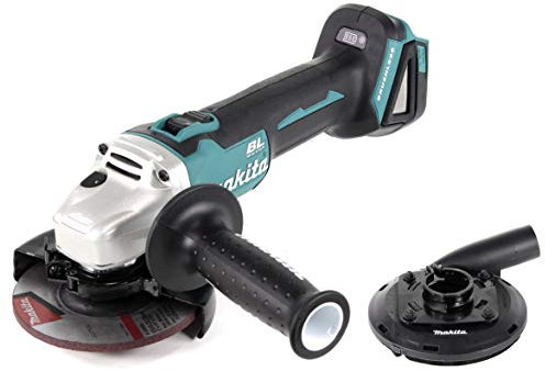 Makita DGA 504 Z Akku Winkelschleifer 18V 125mm Brushless Solo + Absaughaube - ohne Akku, ohne Ladegerät