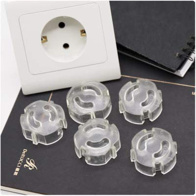 Kindersicherung für Steckdose Steckbar Steckdosensicherung Steckdosenschutz für Baby Kindersicherheit 20 Stück (Transparent)