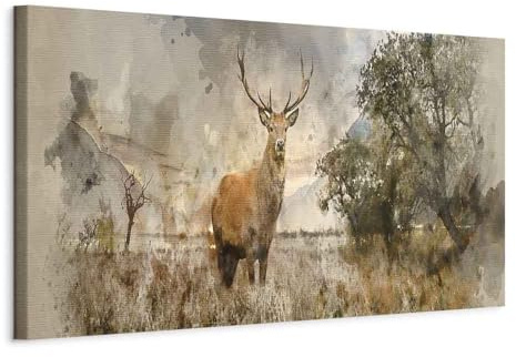 murando - Leinwandbild Landschaft Natur Tier, 120x40 cm, 1-teilig, modern | Hochwertige Leinwand, sofort aufhängbar, ideal fürs Wohn- oder Schlafzimmer, wasserfest und lichtecht, langlebig, stilvoll
