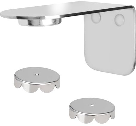 bremermann Magnet-Seifenhalter PUREZZA - frei hängende Seife durch Magnet - Kleben oder Bohren (Edelstahl Hochglanz)