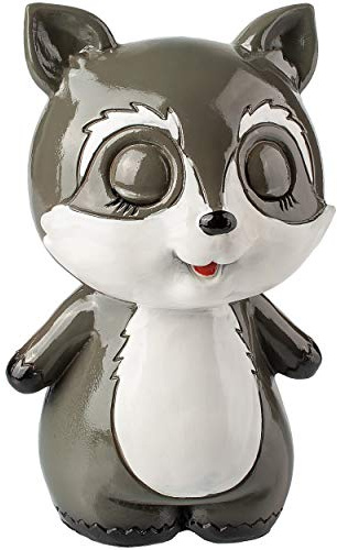 alles-meine.de GmbH große Spardose - Motivwahl - Waschbär - mit Verschluß - aus Kunstharz - 14 cm - stabile Sparbüchse - Sparschwein - für Kinder & Erwachsene/lustig witzig - K..
