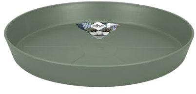 Elho Loft Urban Saucer Round 24 - Plato por Exterior Accesorios - Ø 24.4 x H 3.4 cm - Verde/Pistache Green