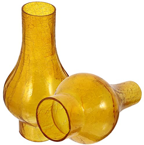 OSALADI Retro Glas Lampenschirm Öl Lampe Kamin Abdeckung Petroleum Lampe Abdeckung 2 Stücke Set