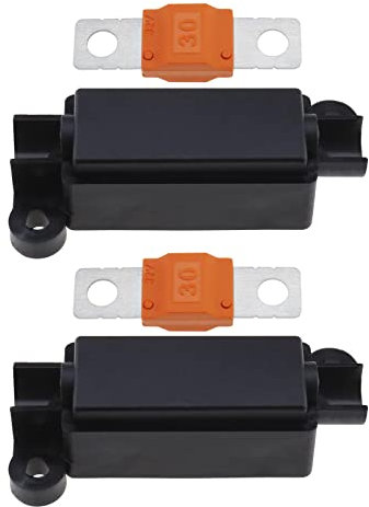 EMSea 2pcs Porte-fusibles Midi et 2pcs 30Amp Fusibles Midi pour Voitures Camions Véhicules de Construction Machines Agricoles Bus Caravanes