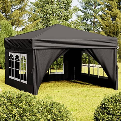 Keketa Homgoday Faltbares Partyzelt 291x291x245cm - Schwarz, Oxford-Gewebe, für Familienfeiern & Camping Model93525