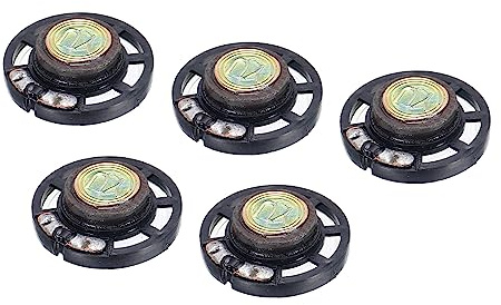 QUARKZMAN 8 Ohm 0,25 W Rotondo Interno Magnete Altoparlante x 5pz Metallo Involucro per Casa Audiovisivi Dispositivi [ Magnete, Metallo, Plastica ]