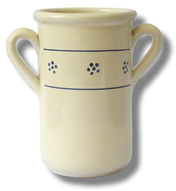 Colì Porta Utensili da cucina in terracotta decorata, Porta Mestoli Poggia Mestolo Disegno Stelle