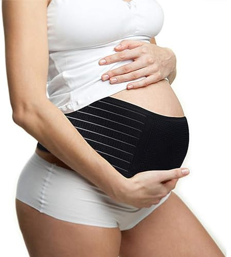Banda De Maternidad Para El Embarazo, Cinturón Embarazada Ajustable, Cinturón De Soporte Para Embarazo Suave & Transpirable, Premamá Banda para Espalda, Pelvis, Caderas, Abdominals(Talla única)