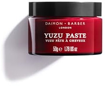Daimon Barber Yuzu Paste, Strong Hold Hair Styling Paste for Men, Adds Texture and Definition and Nurishes the Hair and Scalp, Ideal for Fine and Thinning Hair 50g