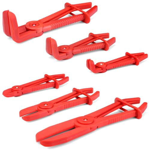 QWORK® 6 pezzi pinze per fascette stringitubo, pinza per fascette terze, angolari e flessibili