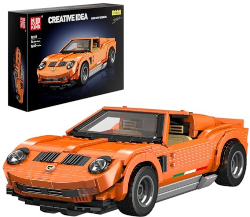 Mould King 10116 Technik Supersportwagens Klemmbausteine Rennwagen Bausteine Auto Modellauto Erwachsene Sammlerauto Bausätze für Fans Erwachsene (1607 Teile)