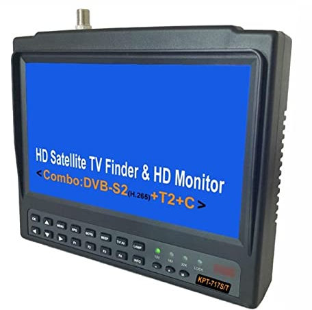 Recherche de satellites KPT-717ST AHD DVB-S2 DVB-T/T2 DVB-C Combo Test CCTV Caméra Satellite Finder Mètre Vs St-5150 6933 V8 Finder 2 Opération simple et rapide(KPT-717ST add AHD)
