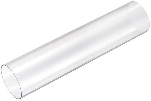 sourcing map Rigid Round Clear Tubing 67mm(2 5/8) ID x 70mm(2 3/4) OD x 1Ft(305mm) Length Plastic Tube