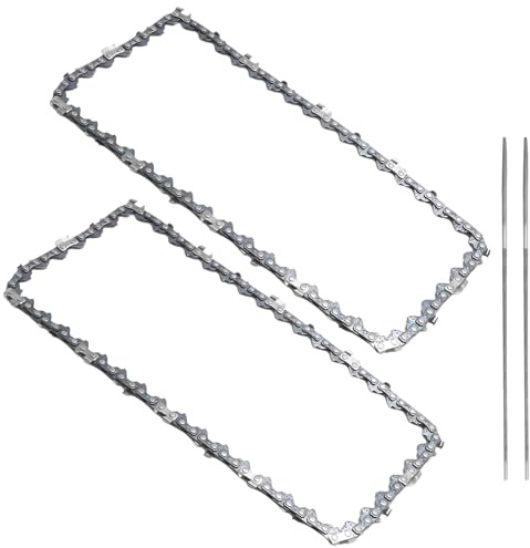 Hoypeyfiy 2Pcs 8 Inch Mini Chainsaw Chain, 043 Gauge 1/4 LP Pitch 47 Drive Links, Replacement for All 8 Mini Chainsaws