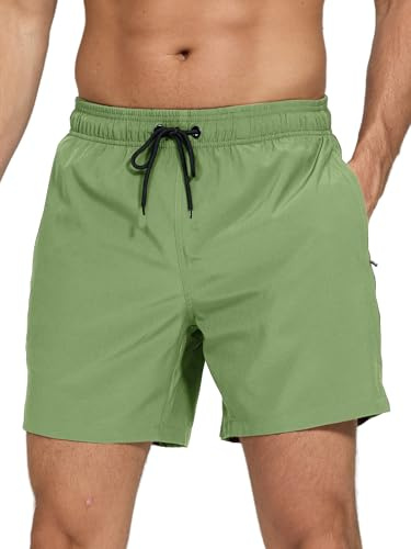 Arcweg Badshorts, bermudashorts, sportiga, snabbtorkande, strand, simning, avslappnad stil, med elastisk justerbar dragsko, för män, storlek S-XXL, S