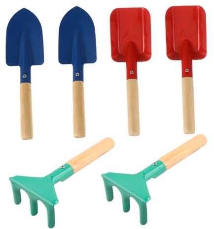 BESTonZON 1 Ensemble Outils de Jardinage pour Garçon Fille et Râteau et Bêche Colorés pour Activité de Jardinage Amusante et Éducative